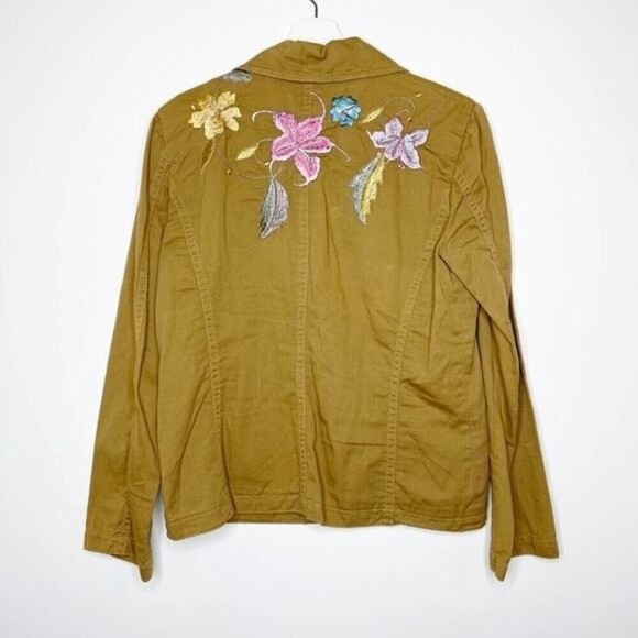J JILL Embroidered Floral Blazer - Picture 6 of 8